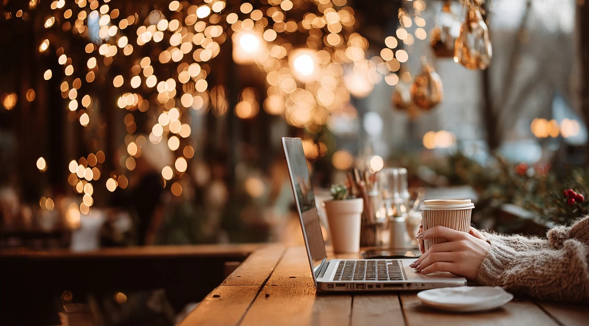 ベネフィットステーションのサイトで水族館クーポンを探す日本人女性