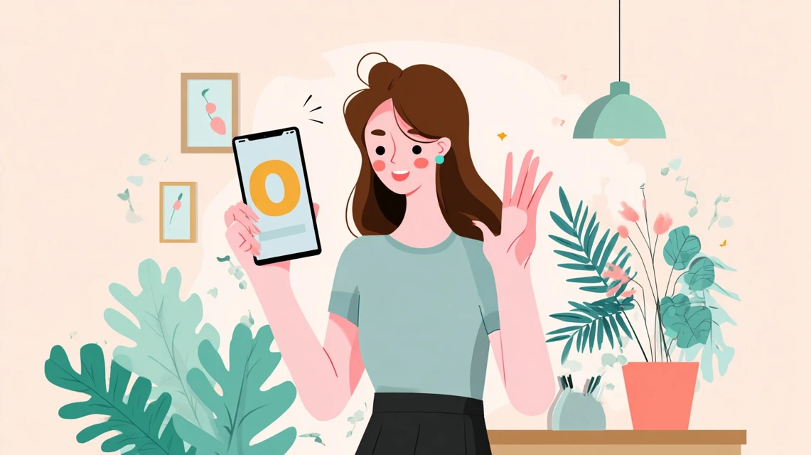 リナビスクーポンコードを賢く使うポイントを見る日本人女性の画像