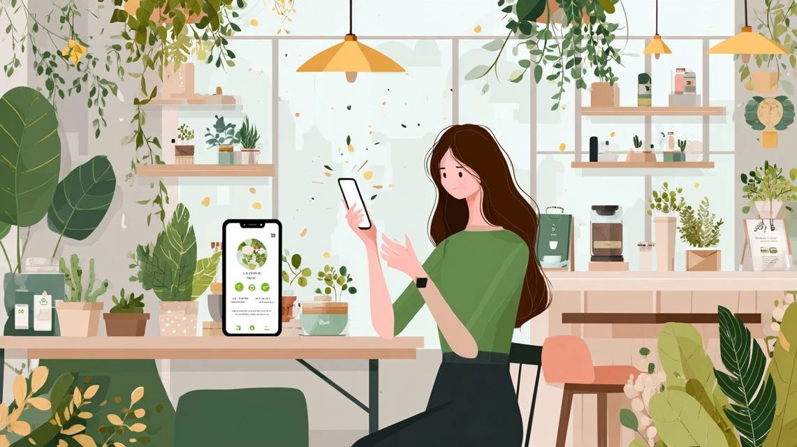 予約成功のコツを調べる女性の画像