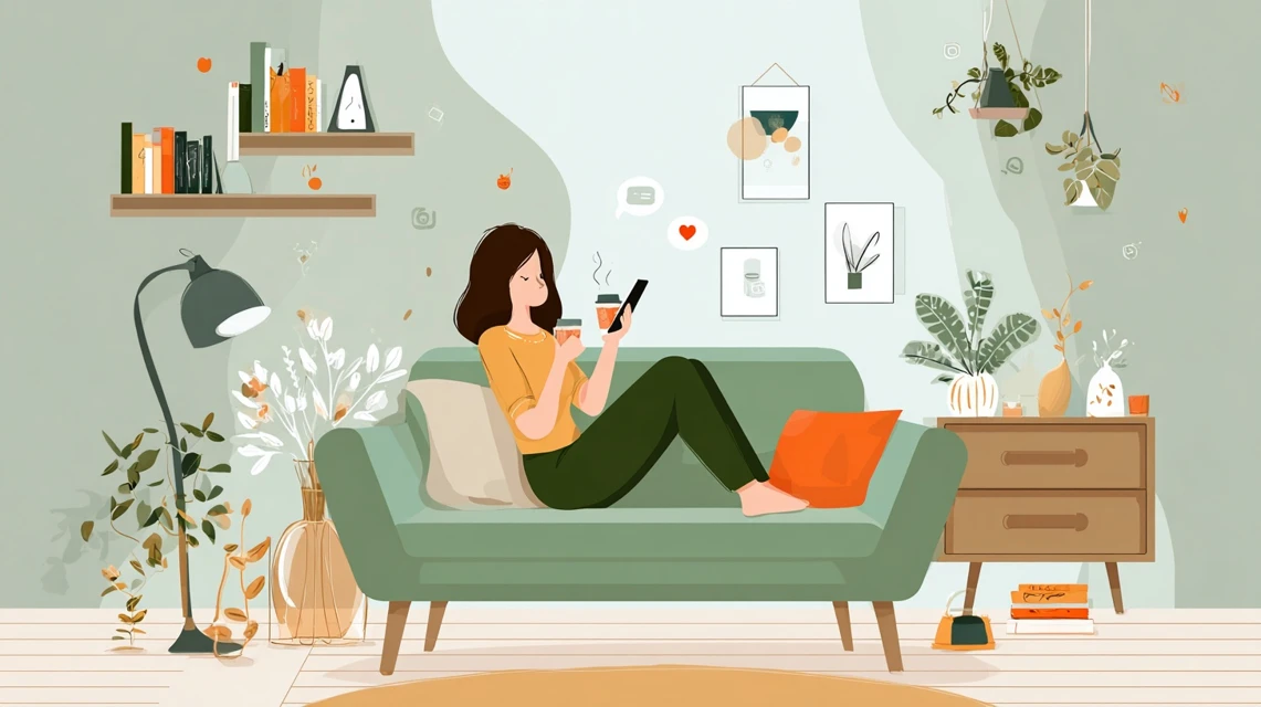 複数クーポンをまとめて適用する画面を確認する日本人
