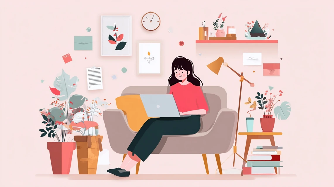 abemaクーポン確認手順を見る日本人が写る