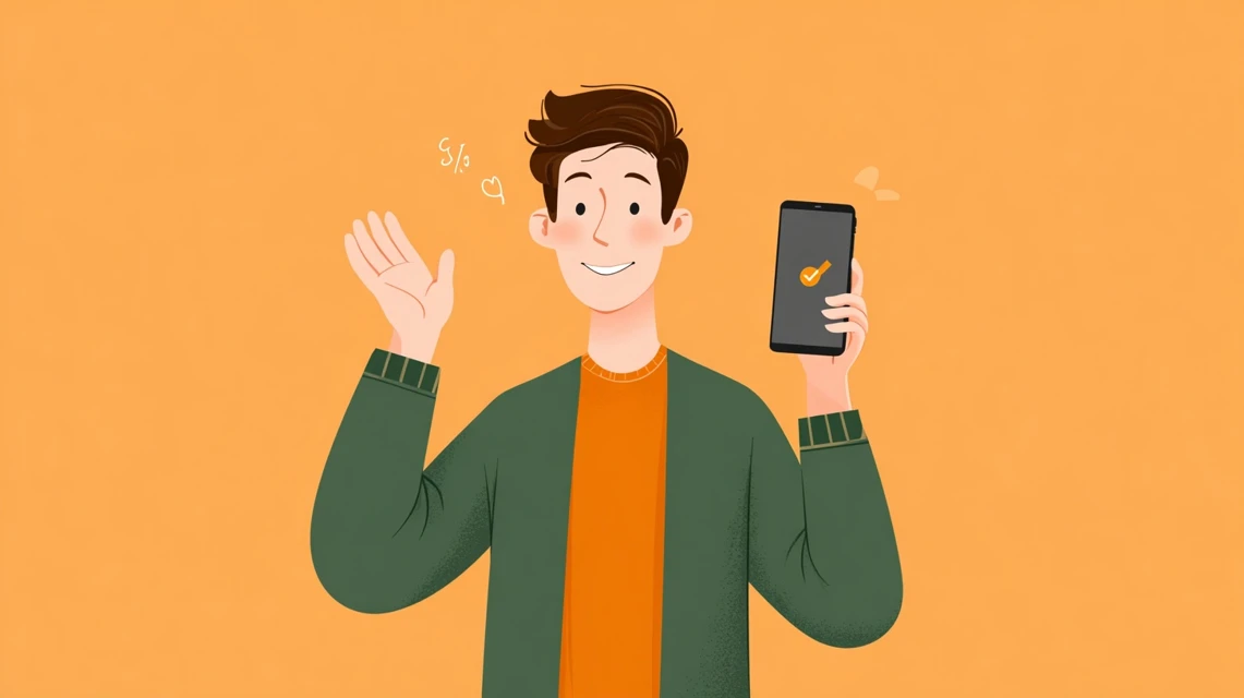 日本人が商品の品質情報を調べる場面
