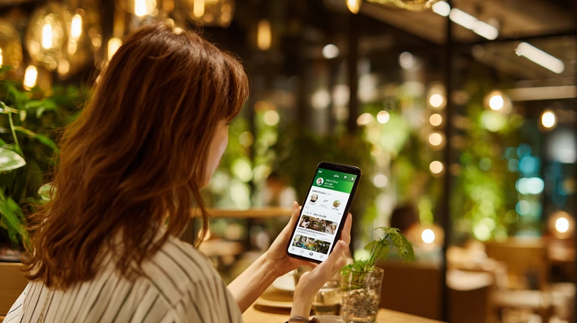 日本人が返却方法を確認する場面
