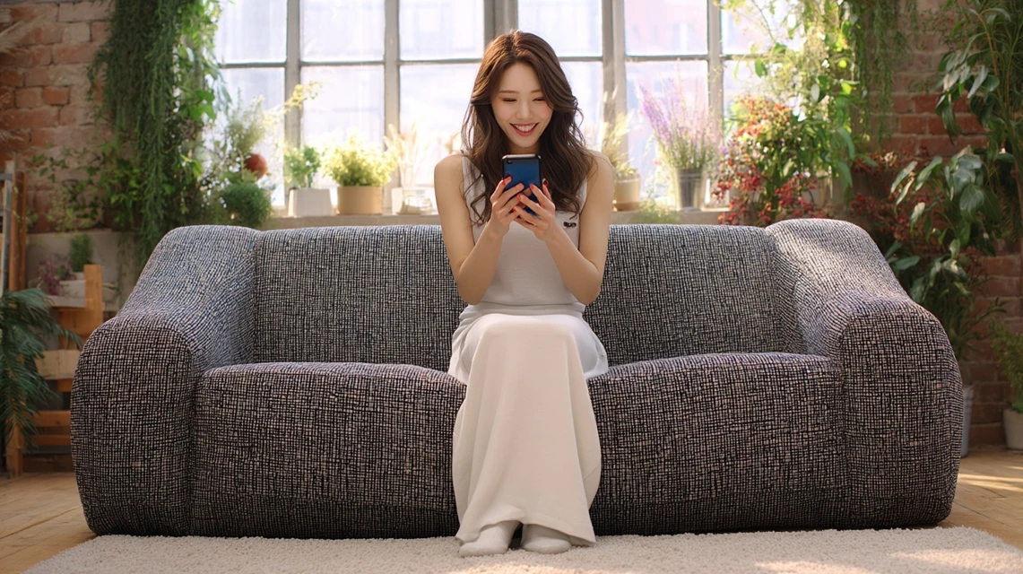 費用の相場を確認する女性の画像
