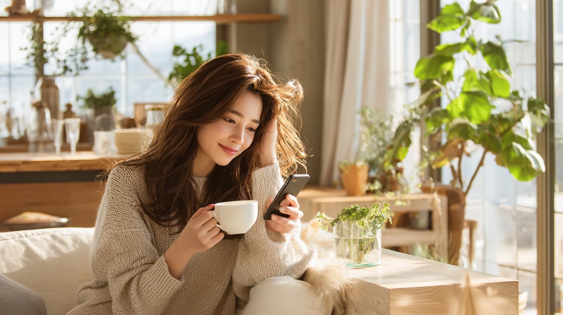 香水ガチャ内容を見る日本人の画像
