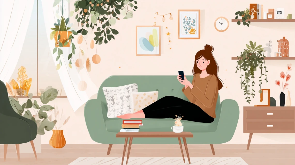 エニピル評判と安全性を調べる女性の画像
