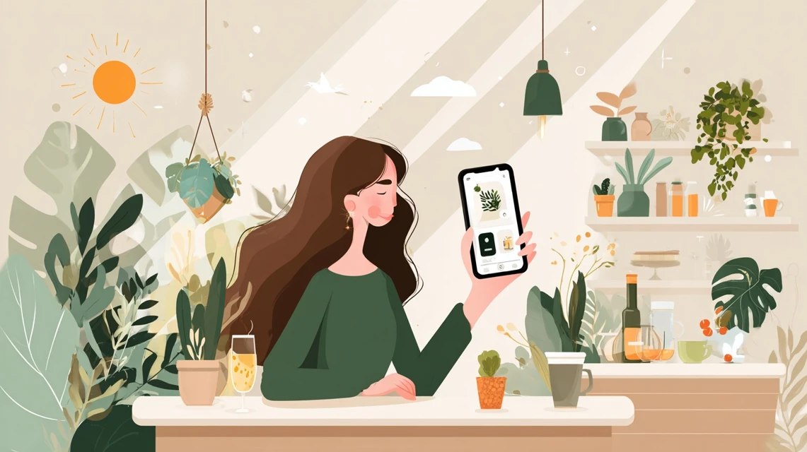 併用時の注意点を見る女性の画像
