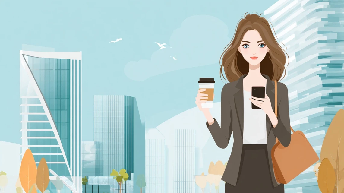 ギフト利用を確認する女性の画像