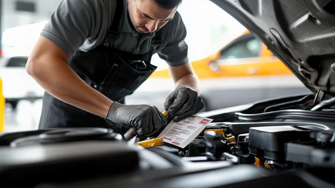 オートバックスで平日割引とクーポンを併用する日本人
