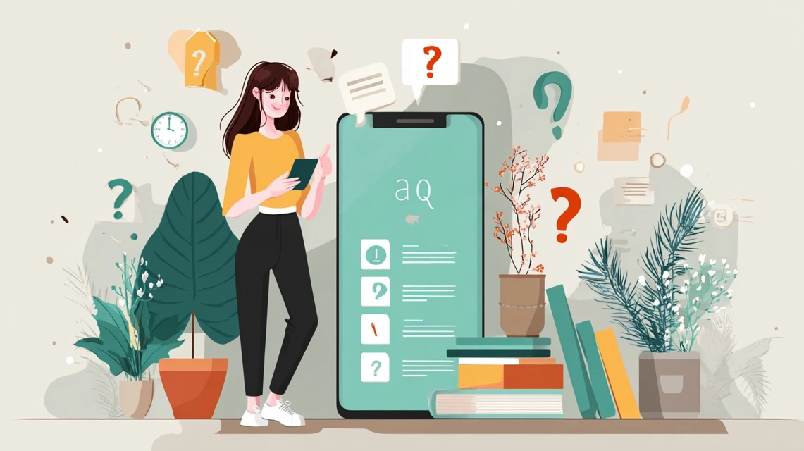 スマホでFAQページを見る日本人