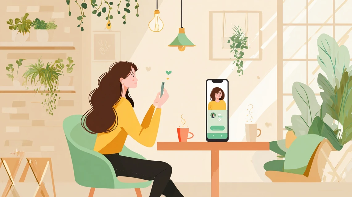 キューテンメガ割の仕組みを確認する女性の画像