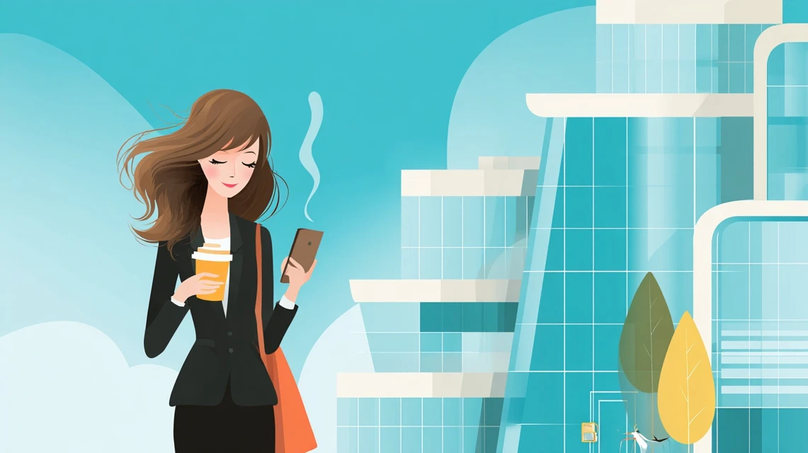 セール情報を見る日本人の画像