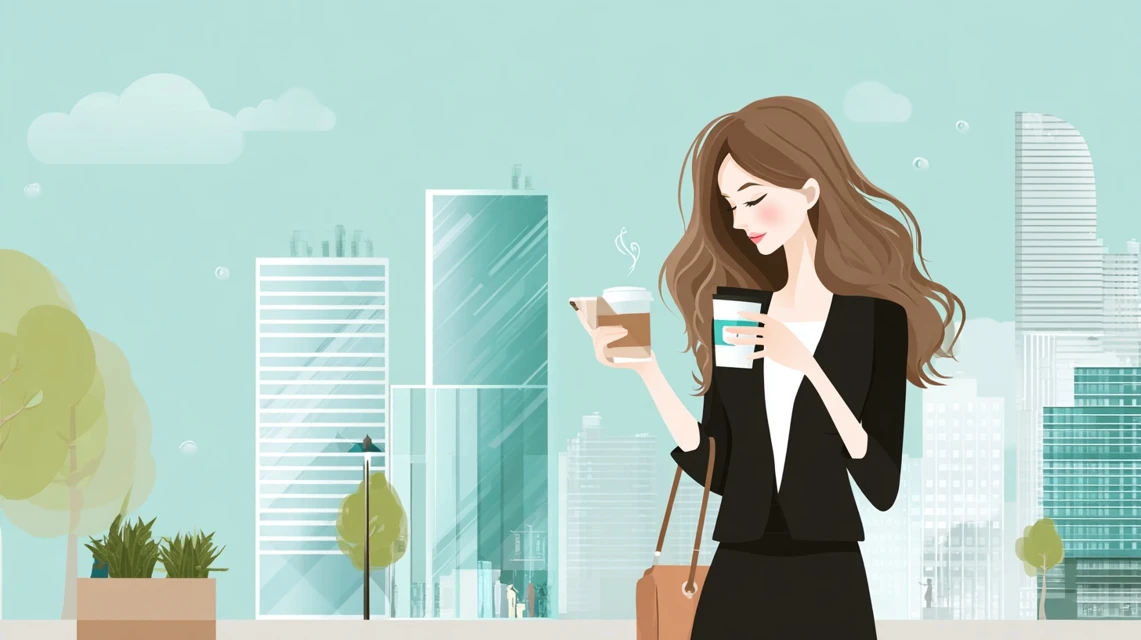 大江戸温泉1000円割引の活用法を調べる日本人女性の画像
