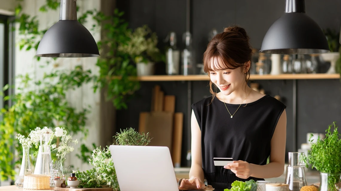 倍以上得するコツをチェックする女性