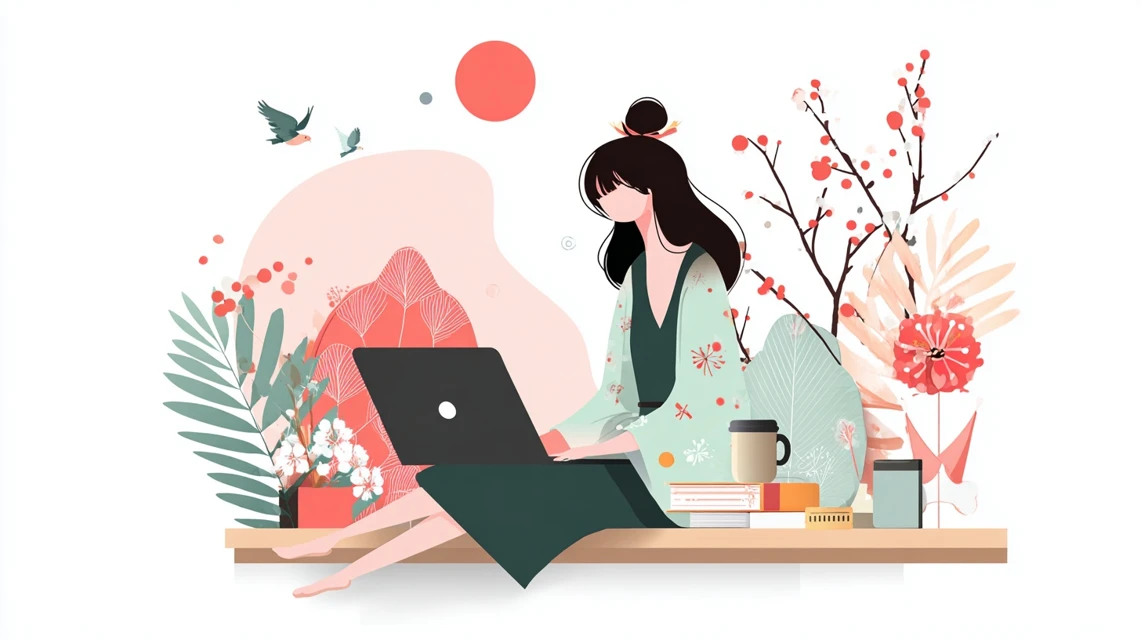 クーポンでかきつばたの湯と食事を楽しむ女性
