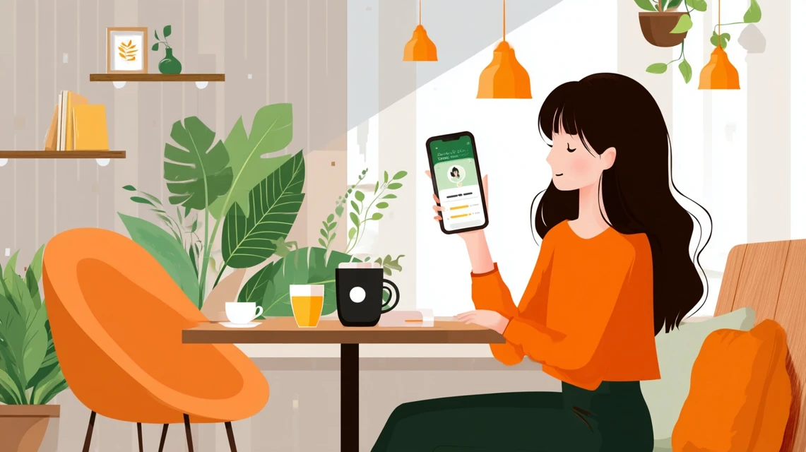 割引で癒し時間を楽しむ日本人の画像
