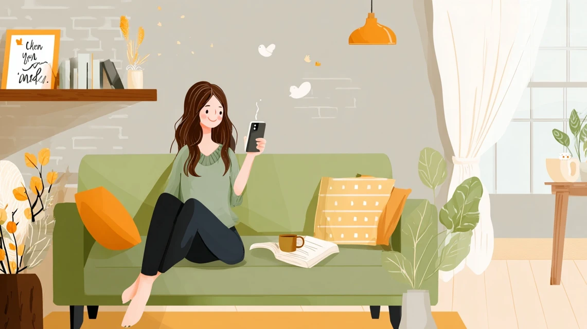 ネル製造背景を調べる日本人の画像