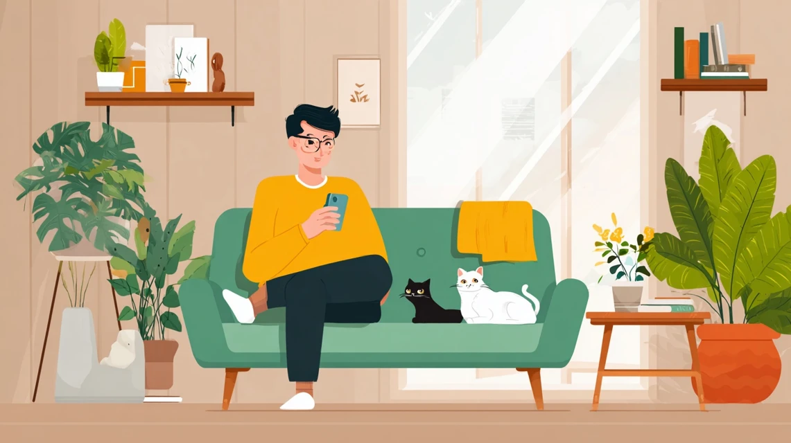 割引適用不可の原因を確認する日本人の画像