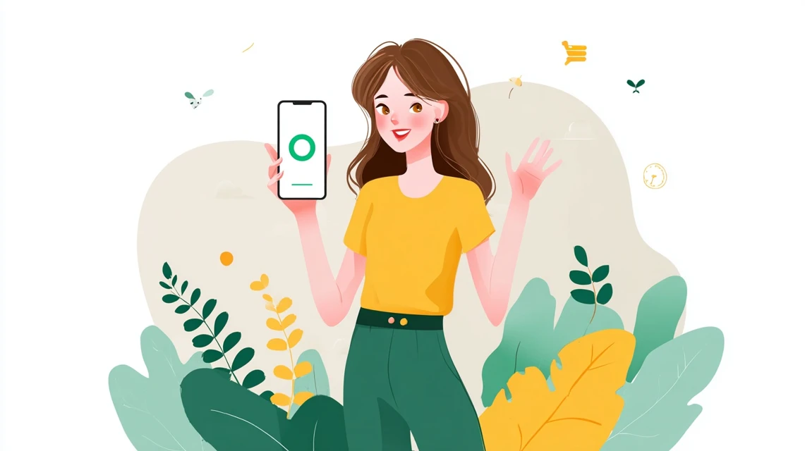 日帰り料金を確認する女性の画像