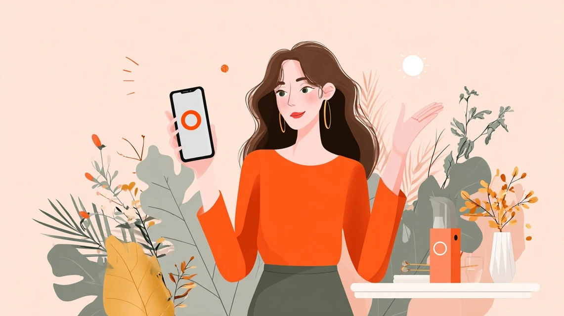 ネル購入まとめを見る日本人女性の画像