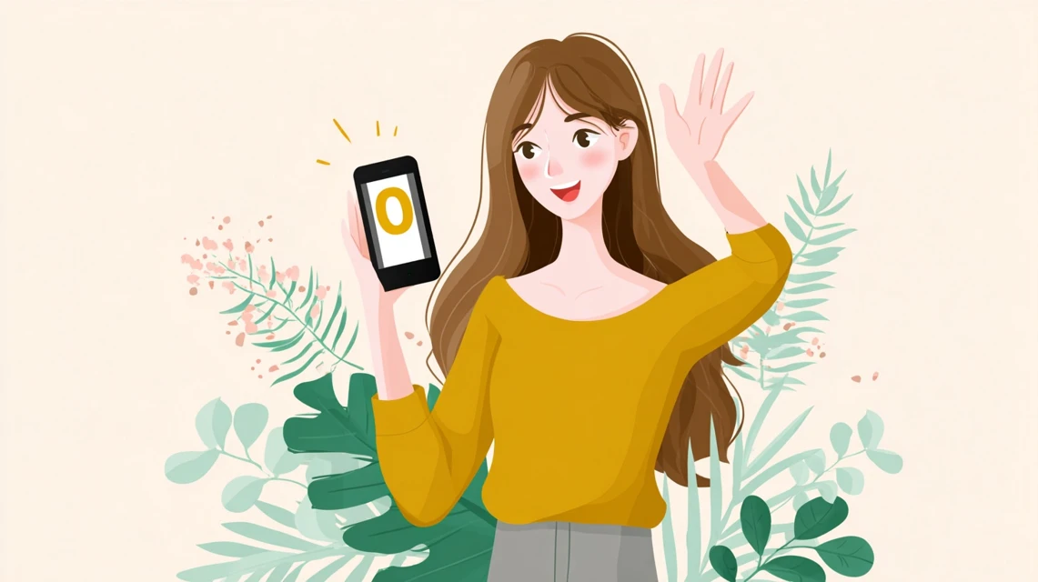 クーポン比較を行う女性の画像
