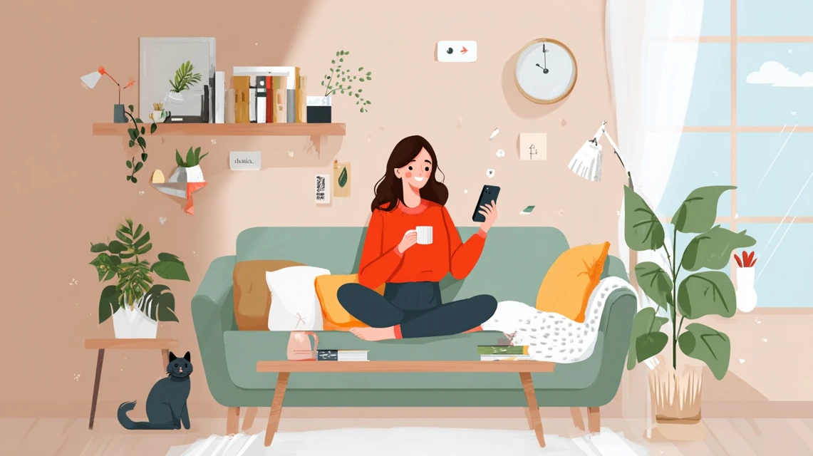 ZOZOでコスメクーポンが表示されない理由を確認する女性
