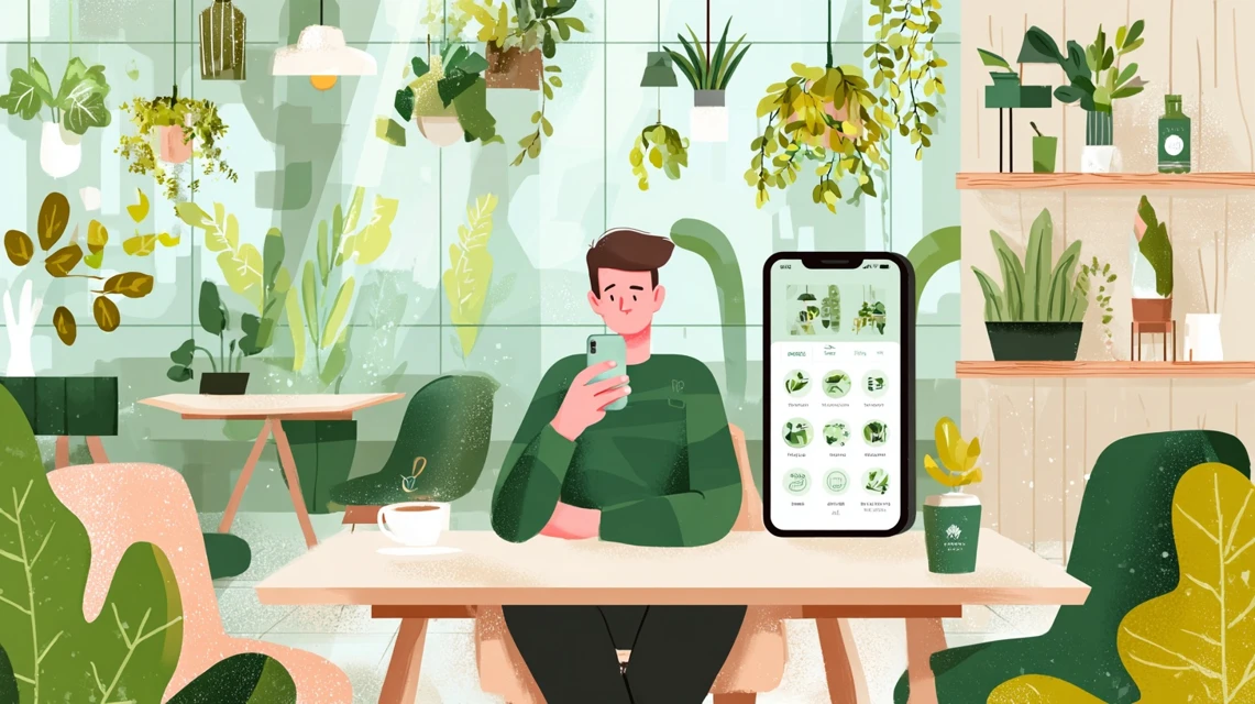 指サイズを確認する日本人の画像
