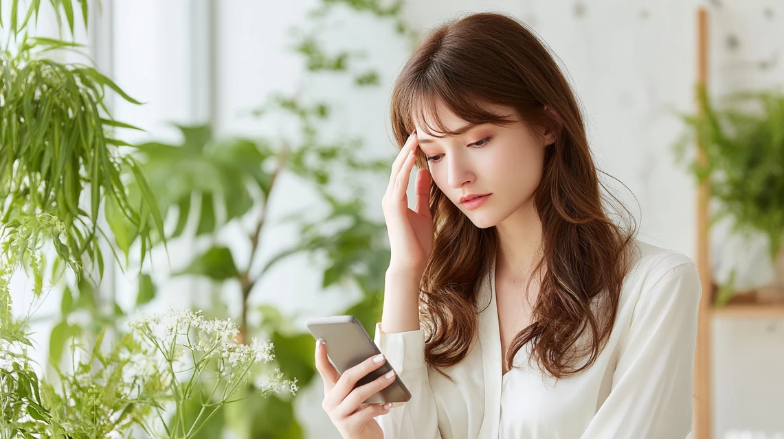 成功要因を探る女性の画像
