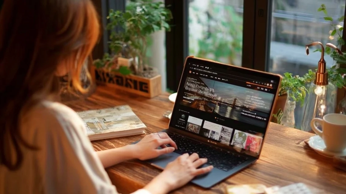 映画料金表を見ながらチケットを購入する日本人