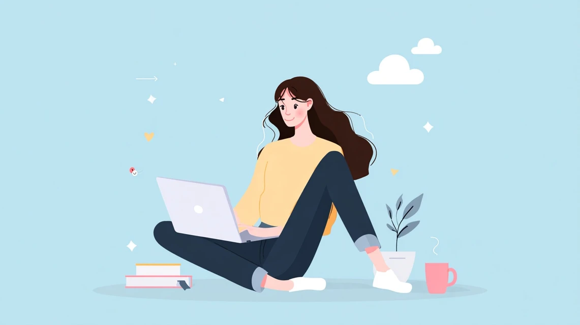 キューテンクーポン使い方を総確認する女性の画像