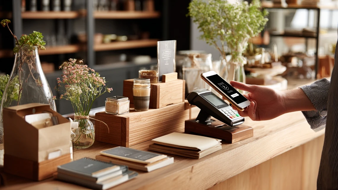 スマホでキャンペーン登録する日本人
