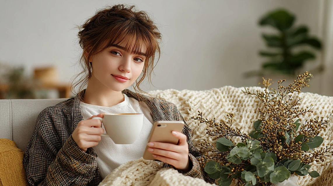 枕の割引方法を調べる日本人の画像