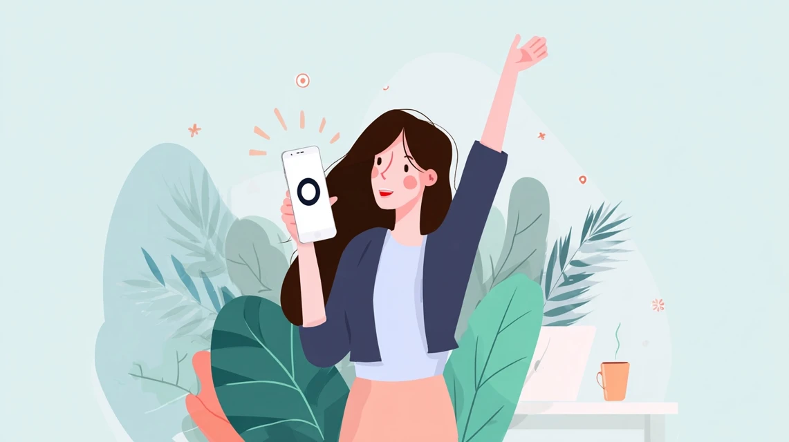 楽天1000円クーポンの使い方を確認する女性の画像