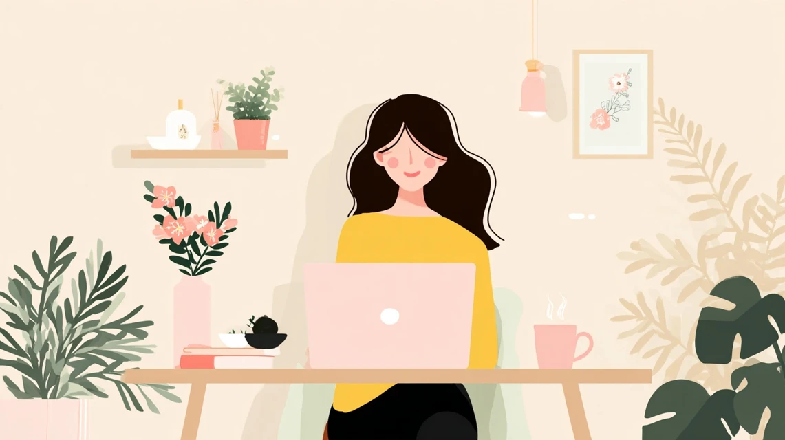 TEMU5万円特典の仕組みを確認する女性の画像