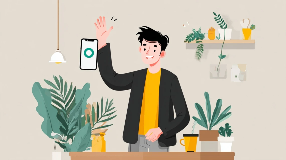 古いタイヤ下取りの流れを店頭で説明受ける日本人
