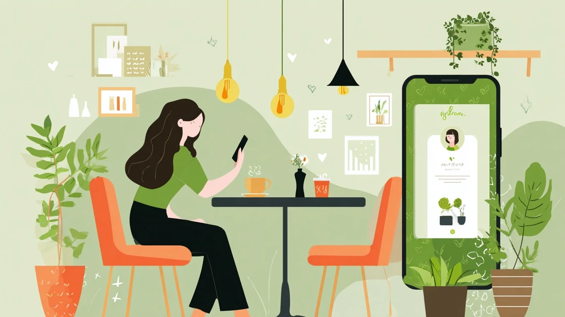 ららぽーと横浜限定クーポン特典を見る女性
