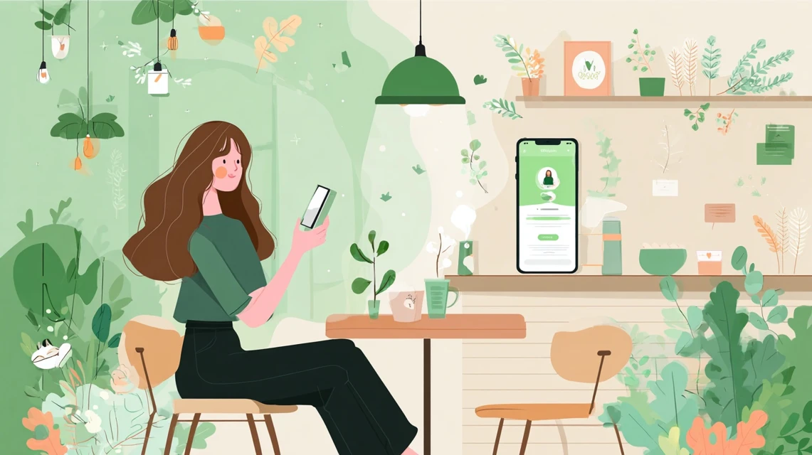 ヤフー限定ソフトバンク乗換クーポン適用手順を確認する女性
