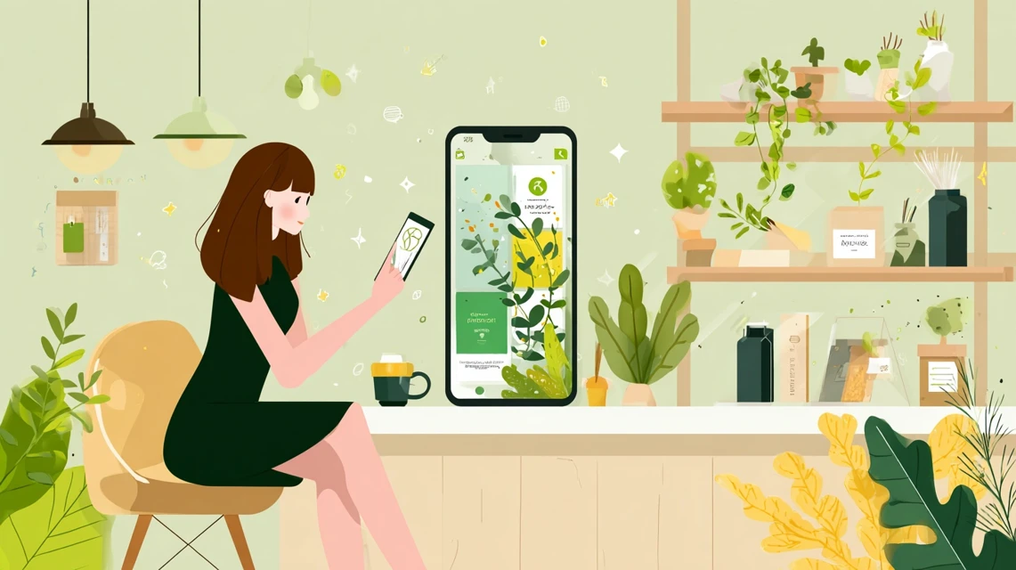 UGREEN公式キャンペーンを確認する女性の画像