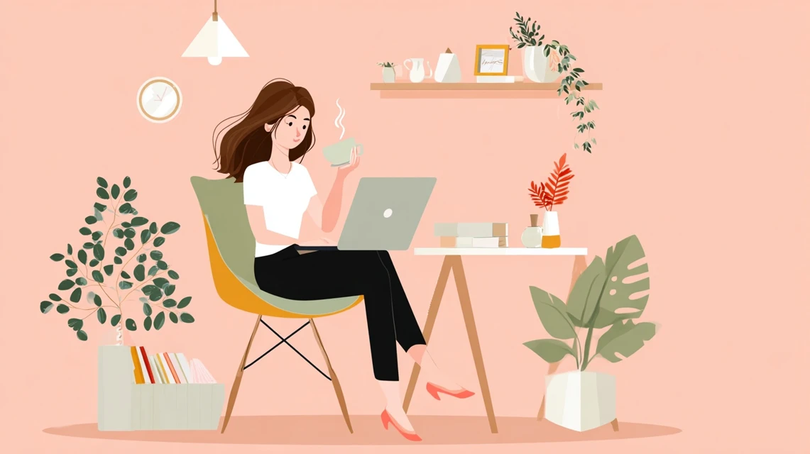 月額料金を比較する女性の画像