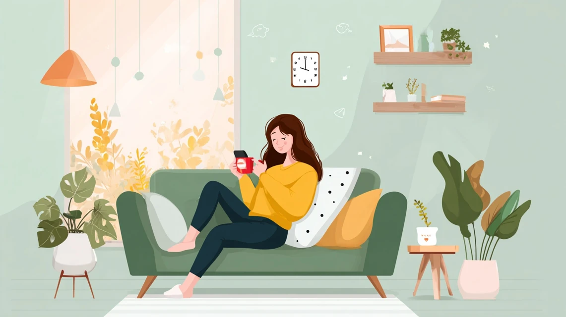 紙クーポンの受取方法を確認する女性の画像