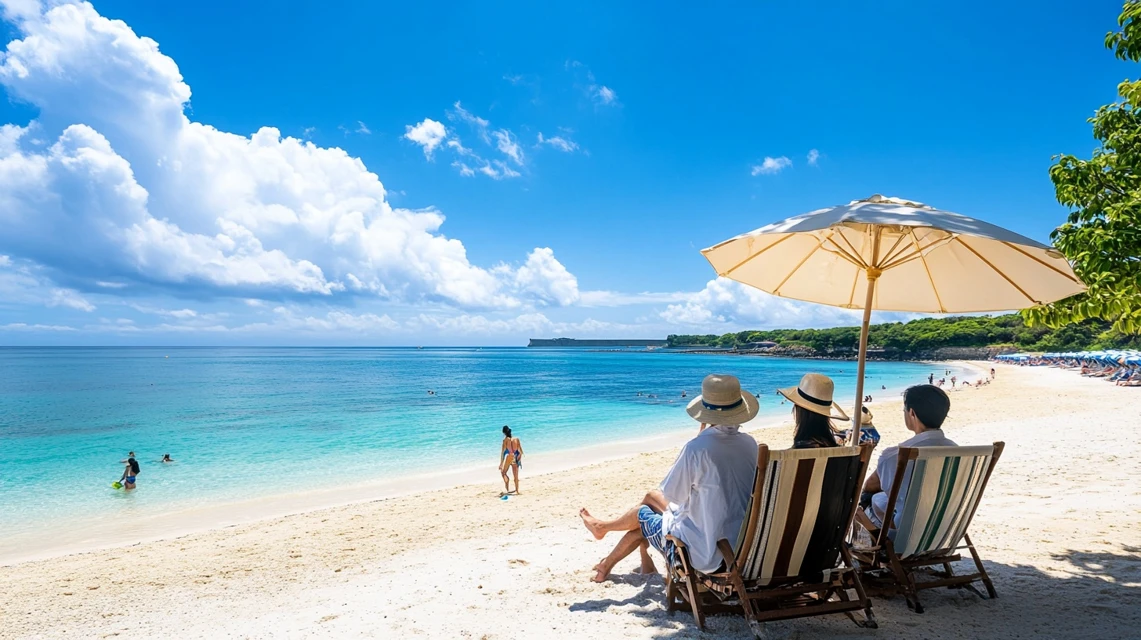 沖縄県民が恩納や名護のリゾートホテルを選ぶ様子