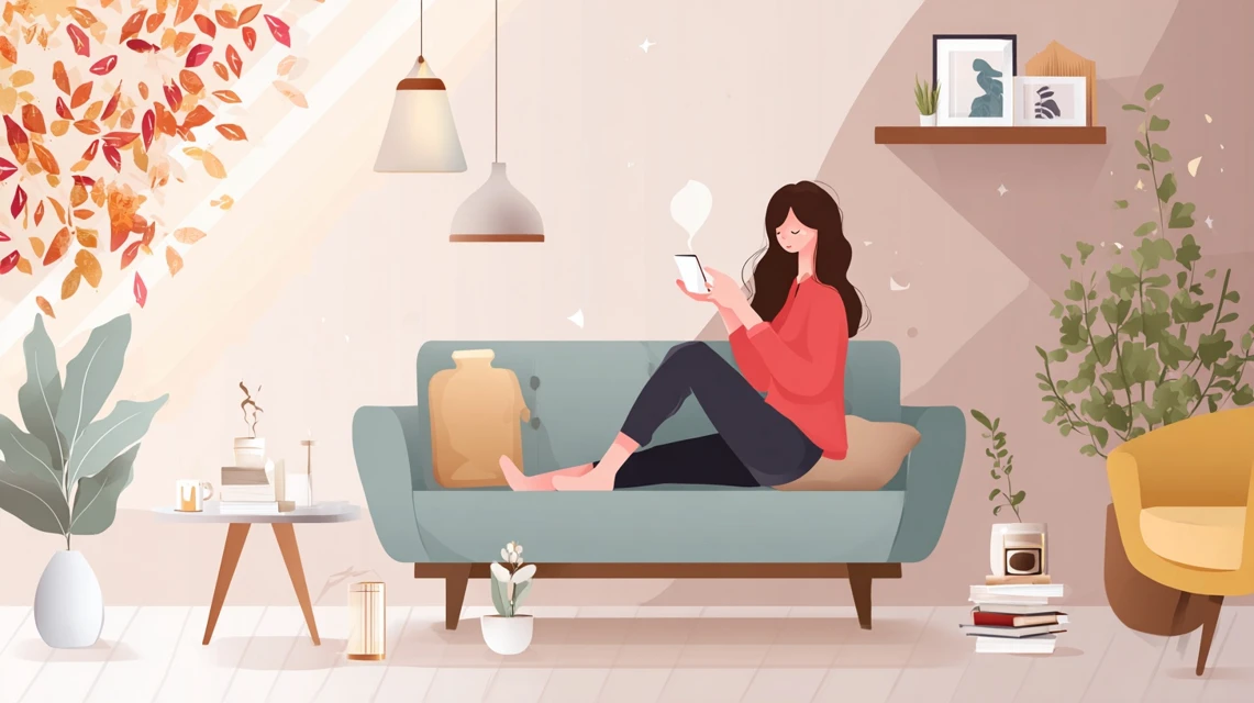 wpcクーポン活用方法を見る日本人女性の画像