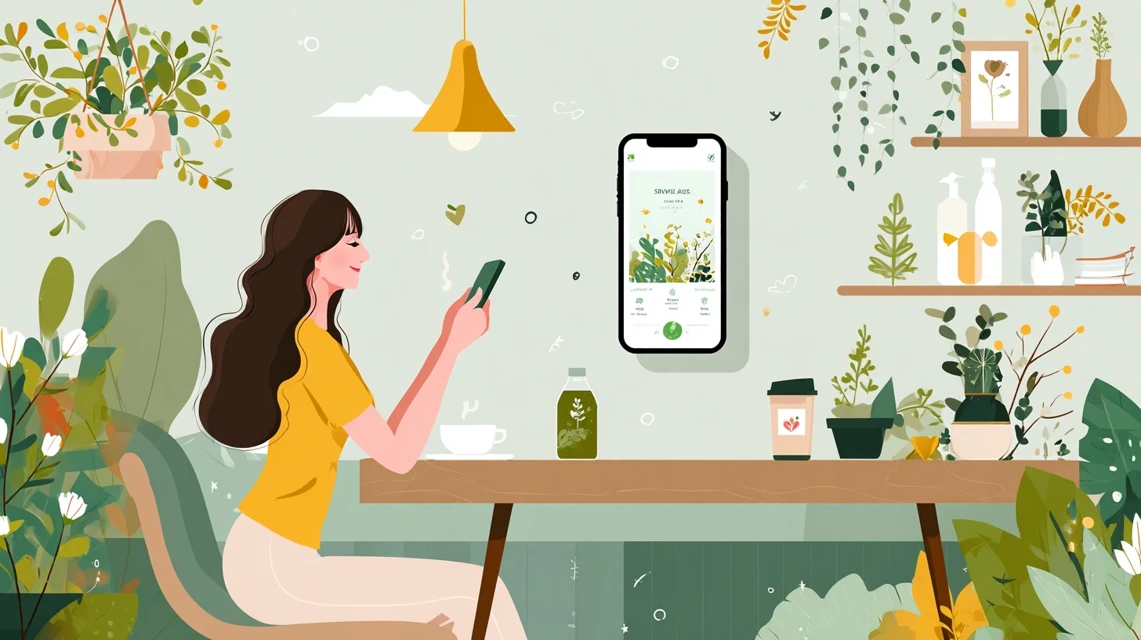 ネル割引率を比較する日本人女性の画像