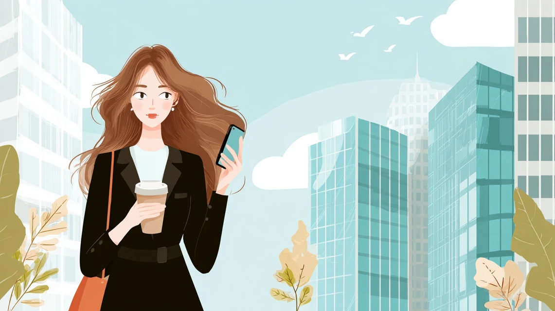 仕分け機能で効率化を見る日本人女性の画像
