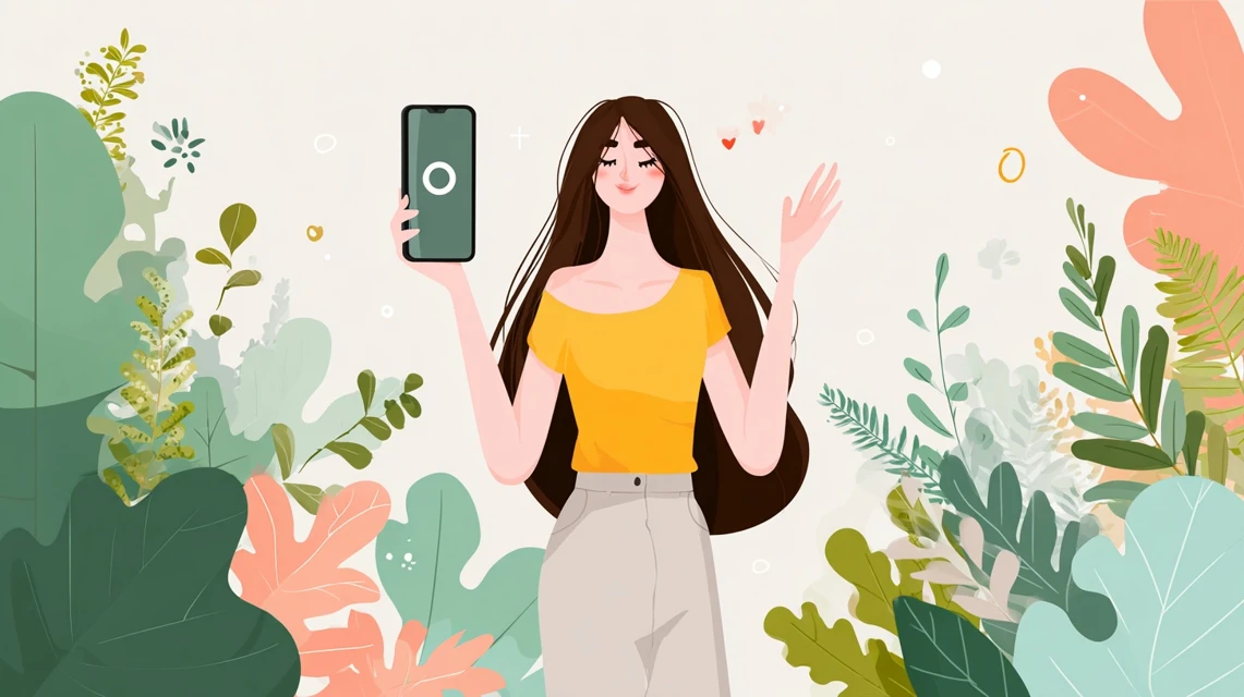 3000ポイントキャンペーン条件を調べる日本人女性の画像
