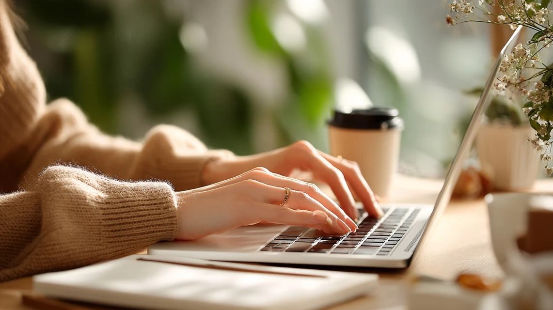 Onスニーカーのセール情報を比較する日本人女性