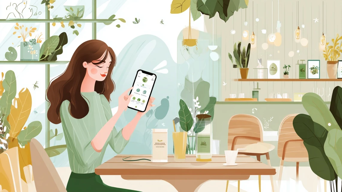 JREカード入会画面でキャンペーンコード入力欄を確認する女性
