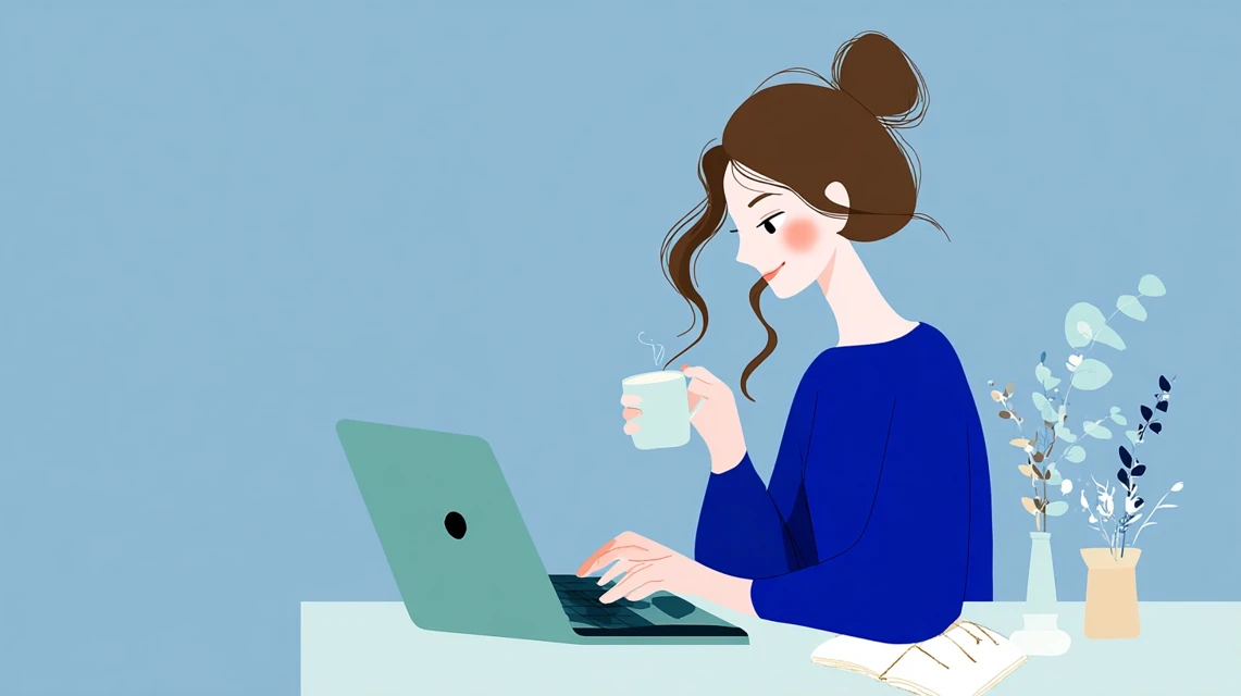 補償内容を比較する日本人が写る場面