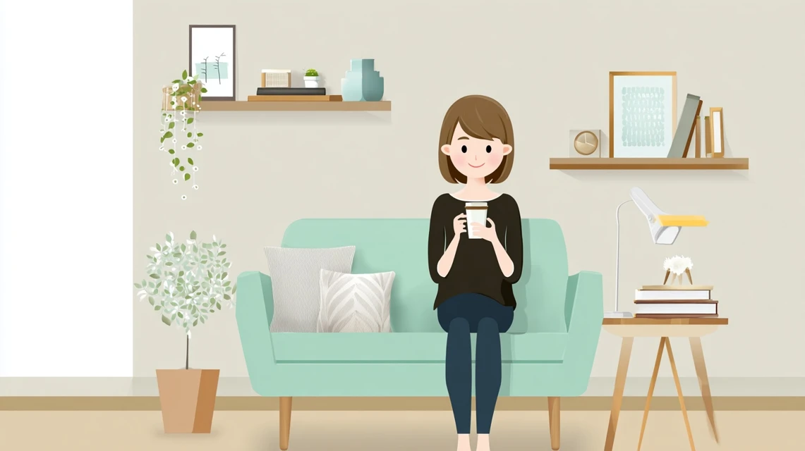 併用条件を確認する日本人の姿
