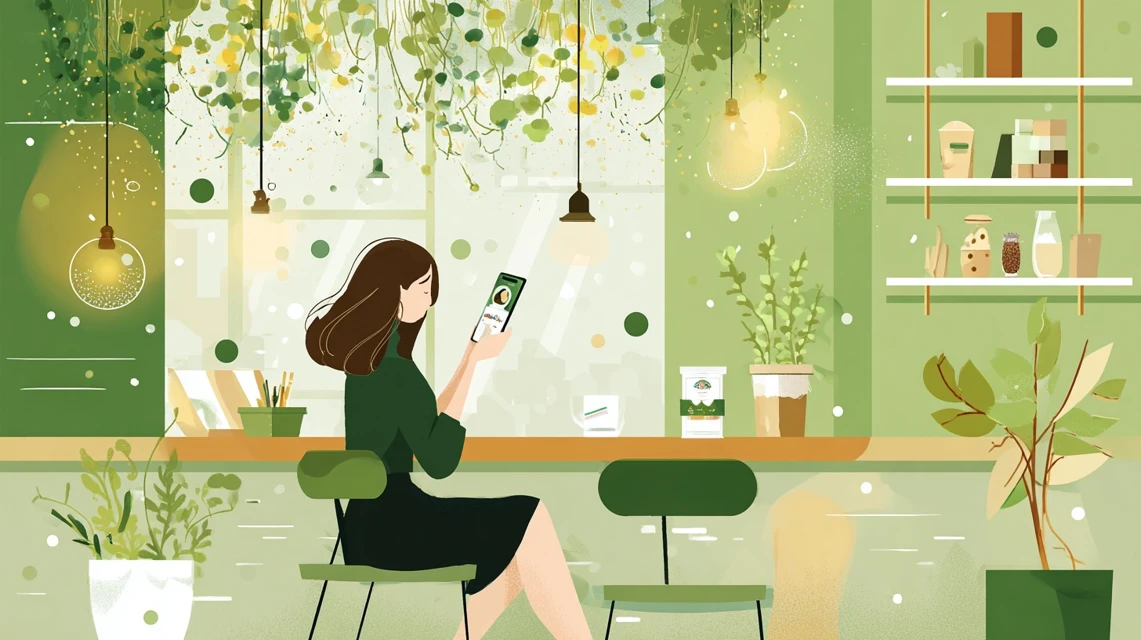 トクトククーポンでコース割引を使う女性
